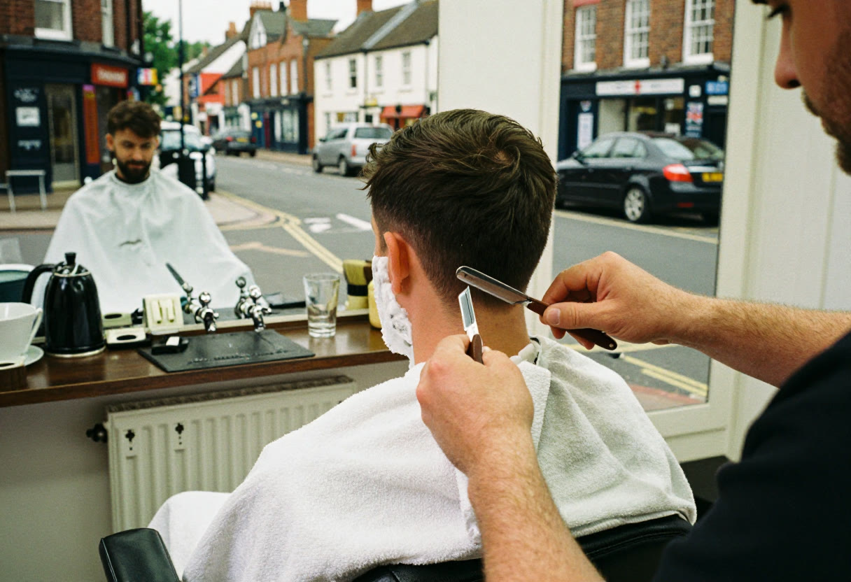 A hot-towel shave